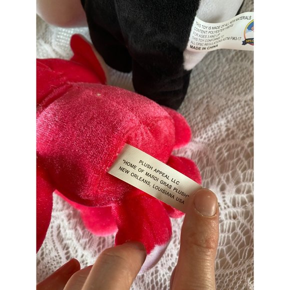 Plush Bundle of 4 Panda Pink Elephant Green Leopard - Picture 8 of 8